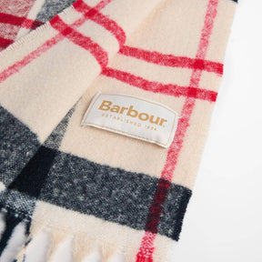 Barbour Deanna Tartan Scarf in Light Cardinal