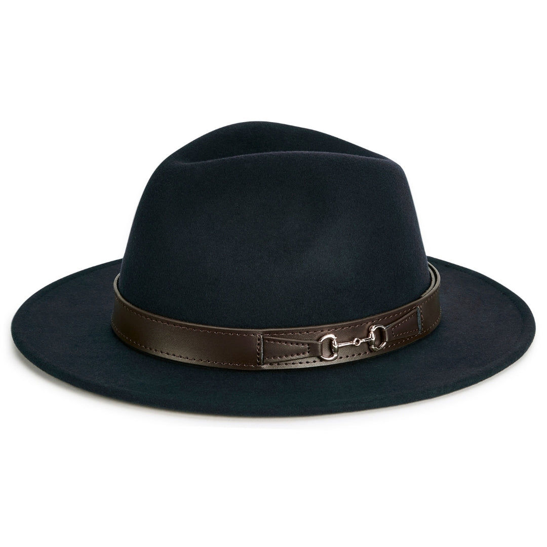 Dubarry Women's Hawswood Felt Fedora in Navy