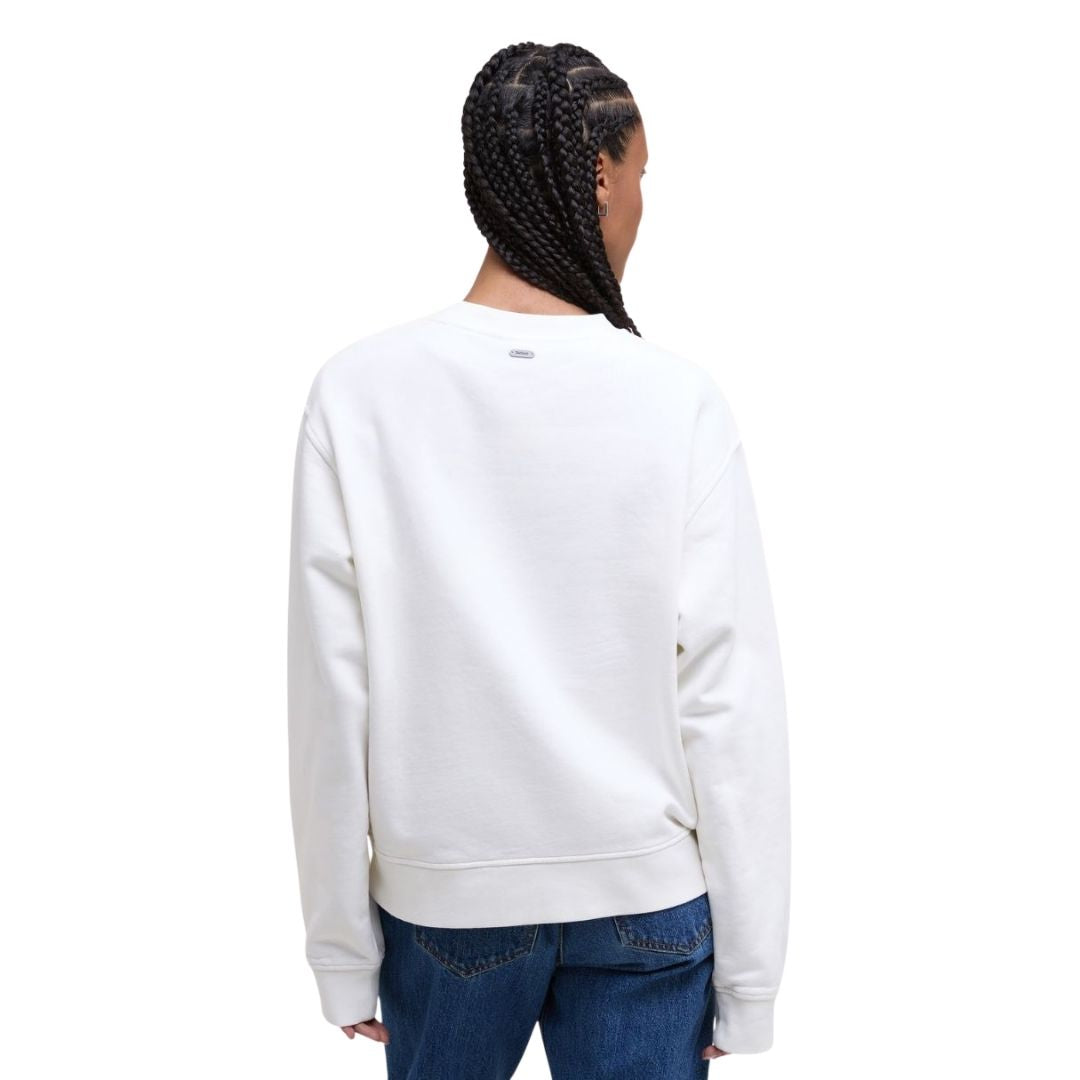 Barbour Women's Bede Crew Jumper in Cloud