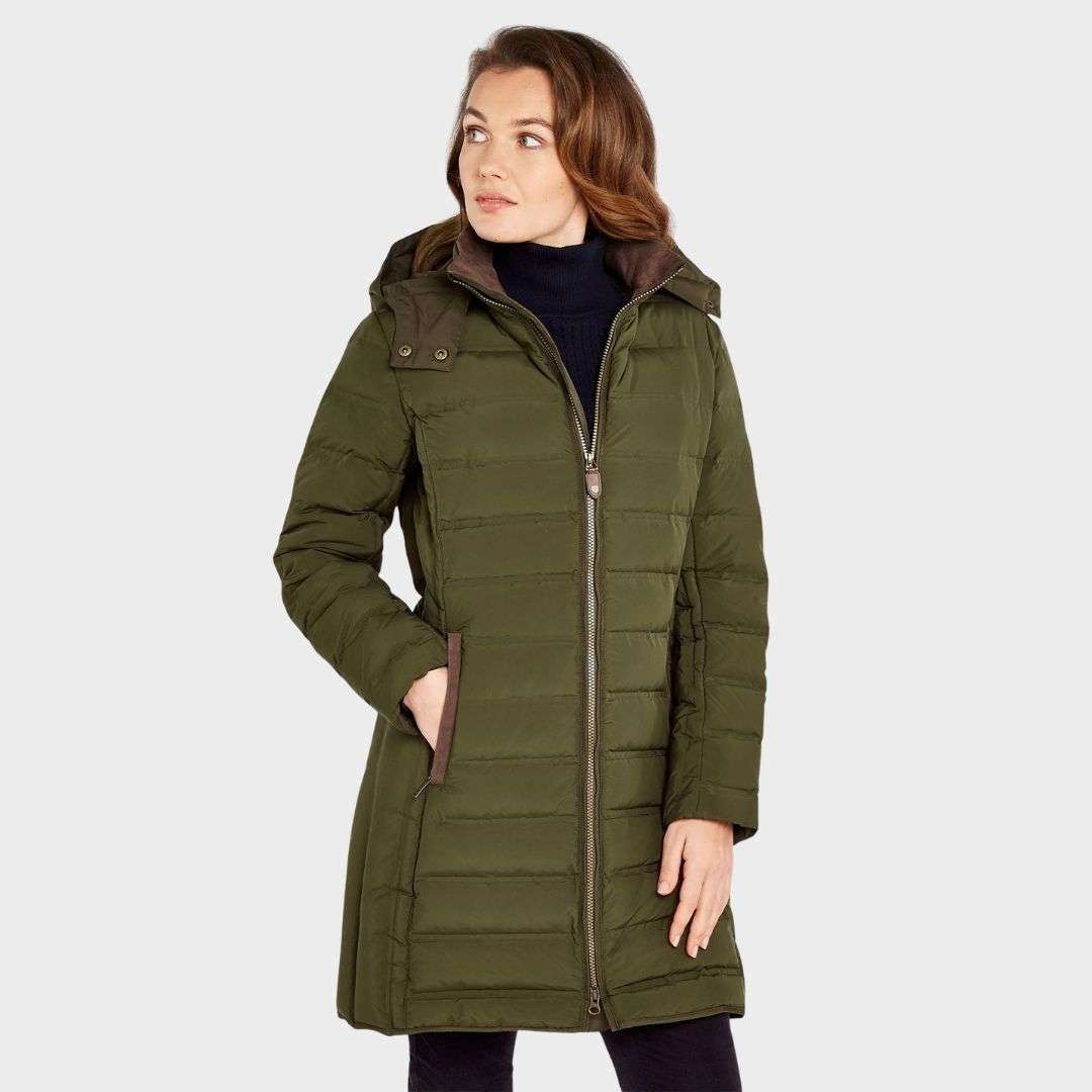 Dubarry Women's Ballybrophy Quilted Jacket in Olive