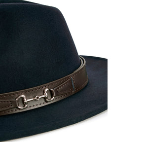 Dubarry Women's Hawswood Felt Fedora in Navy