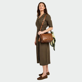 Dubarry Women's Ramelton Leather Handbag in Caramel