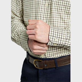 Dubarry Men's Connell Check Shirt in Mahogany
