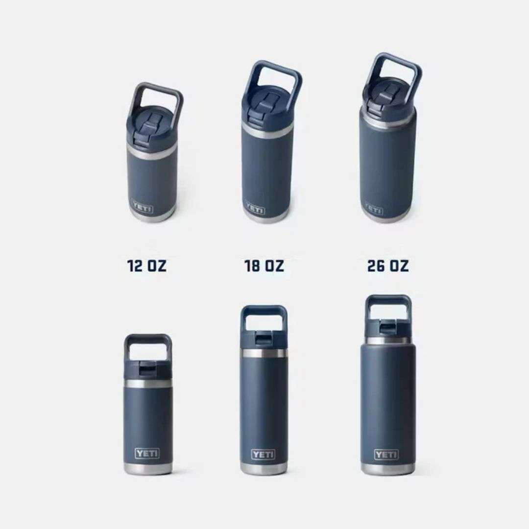 YETI Rambler 26 Oz Bottle in Royal Blue (769ml) with Straw Cap