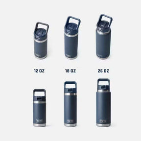 YETI Rambler 26 Oz Bottle in Royal Blue (769ml) with Straw Cap