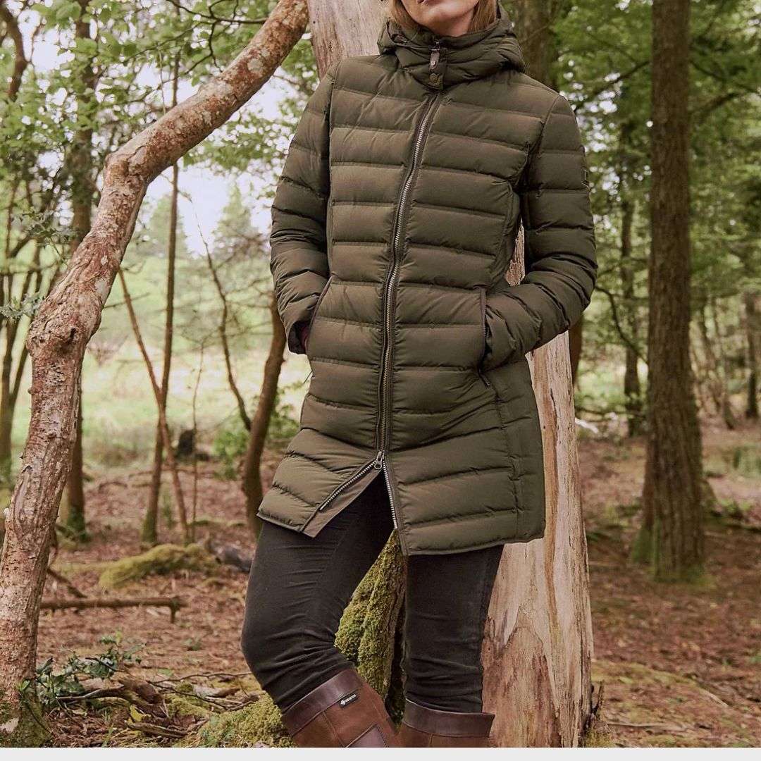 Dubarry Women's Ballybrophy Quilted Jacket in Olive