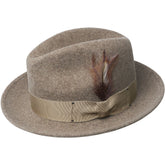 Bailey Blixen Fedora Hat in Medium Brown Mix