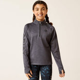 Ariat Kid's TEK Team 1/2 Zip Jumper in Ebony Grey