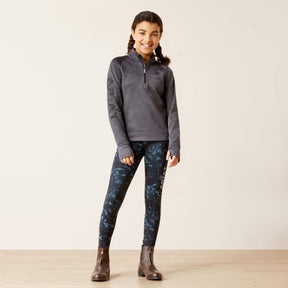 Ariat Kid's TEK Team 1/2 Zip Jumper in Ebony Grey