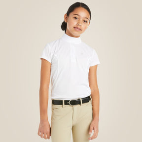 Ariat Kids Aptos Vent Show Shirt in White