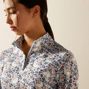 Ariat Kids Lowell 3.0 1/4 Zip Baselayer in Posey Pony Print