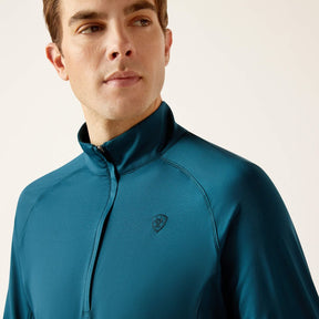 Ariat Men's Lowell 1/4 Zip  Baselayer in Reflecting Pond