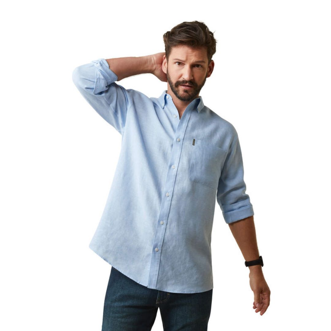Ariat Men's Sonoma Shirt in Powder Blue