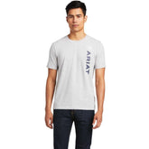 Ariat Men's Vertical Logo Short Sleeve T-Shirt Grey