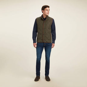 Ariat Men's Woodside Quilted Gilet in Earth