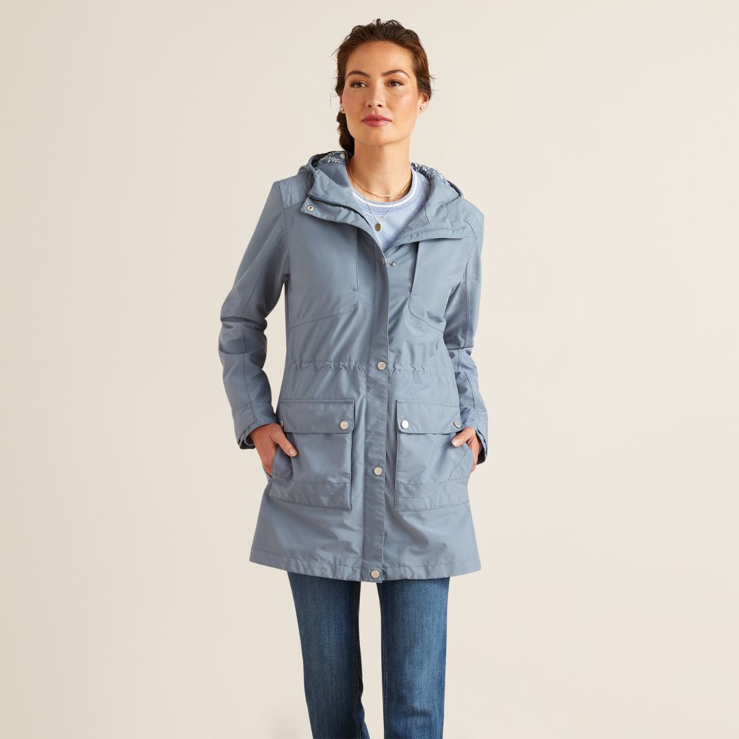 Ariat Women's Atherton Waterproof Jacket in Bluefin