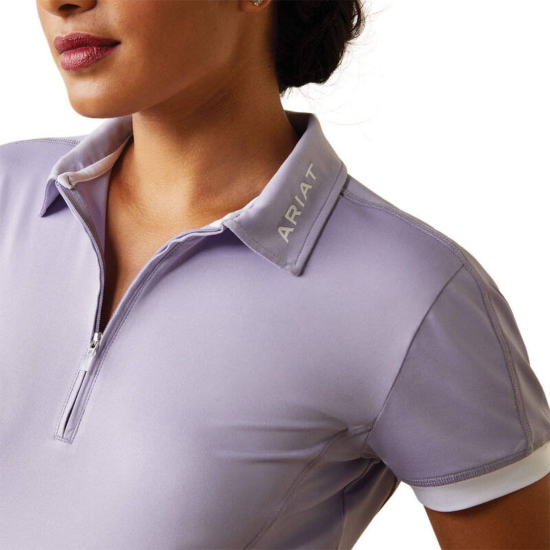 Ariat Women's Bandera 1/4 Zip Polo in Heirloom Lilac