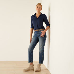 Ariat Women's Charolais Blouse in Navy