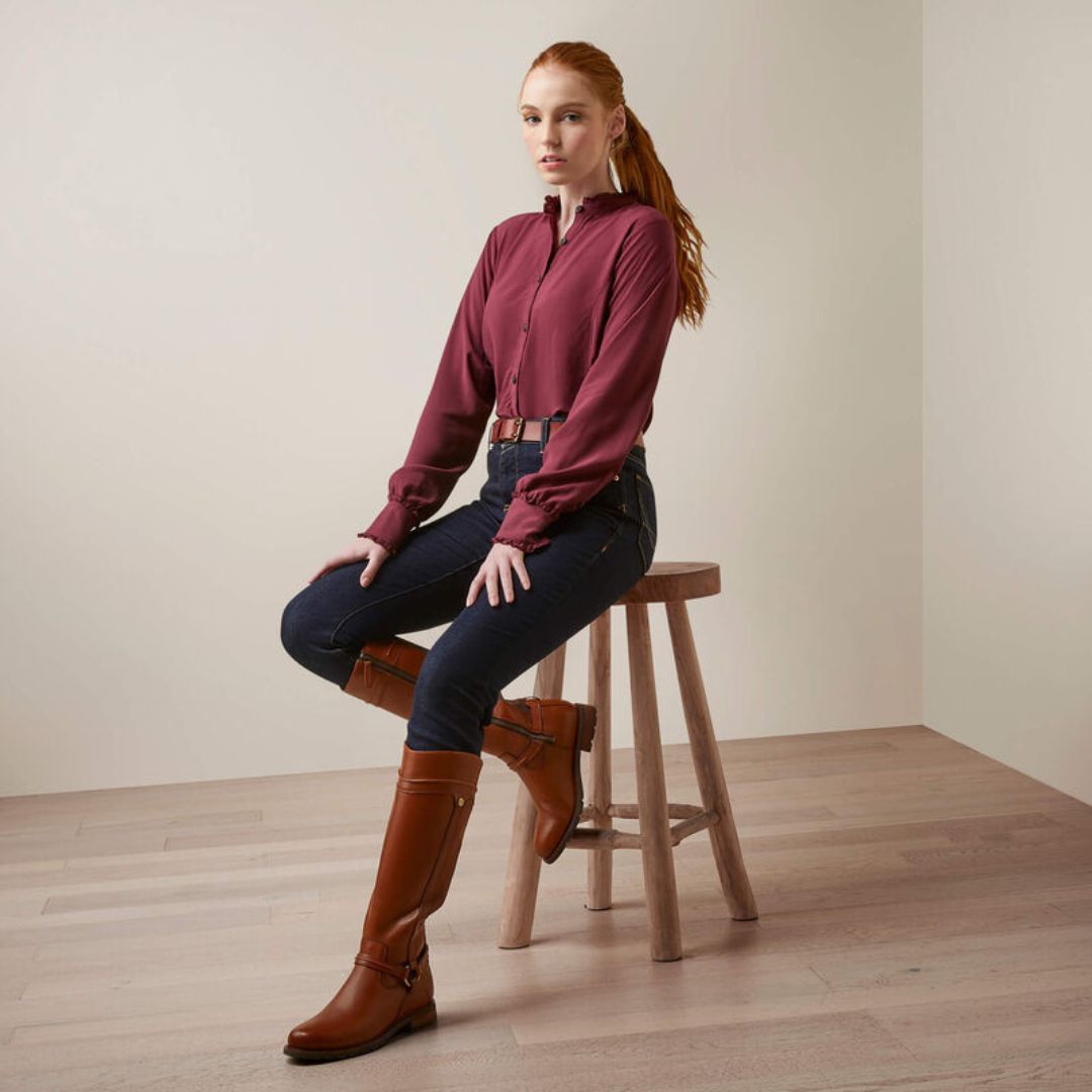 Ariat Women's Clarion Blouse in Tawny Port