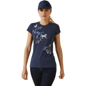 Ariat Women's Frolic T-Shirt Navy Eclipse