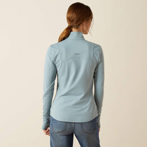 Ariat Women's Gridwork 2.0 Quarter Zip Baselayer in Lead
