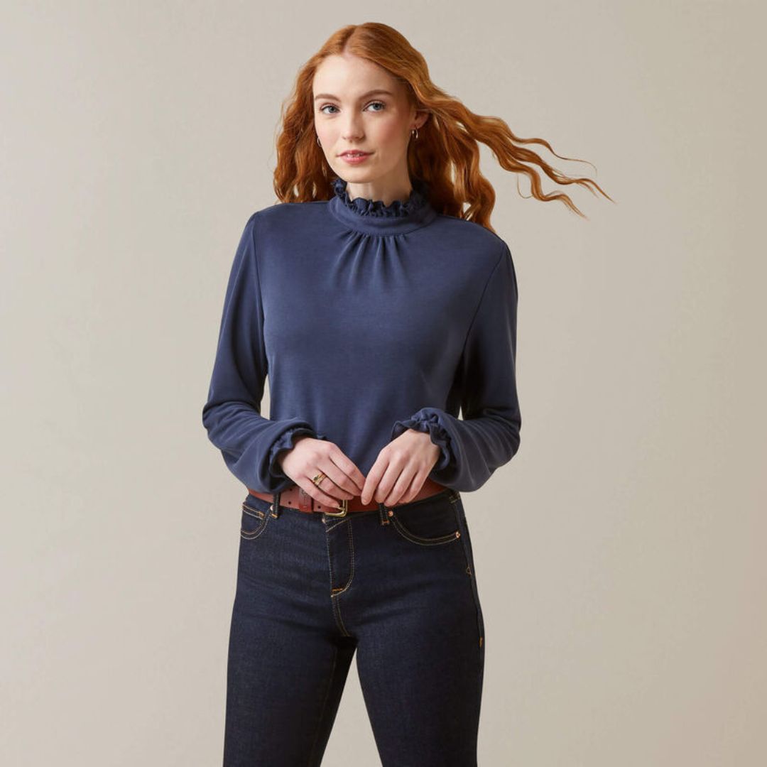 Ariat Women's Inverness Blouse in Navy