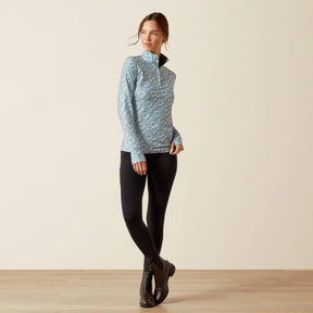 Ariat Women's Lowell 3.0 Quarter Zip Baselayer in Hardware Print