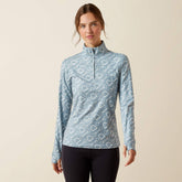 Ariat Women's Lowell 3.0 Quarter Zip Baselayer in Hardware Print