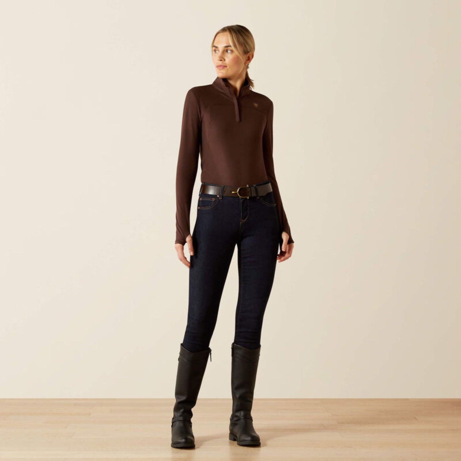 Ariat Women's Lowell 3.0 Quarter Zip Baselayer in Java