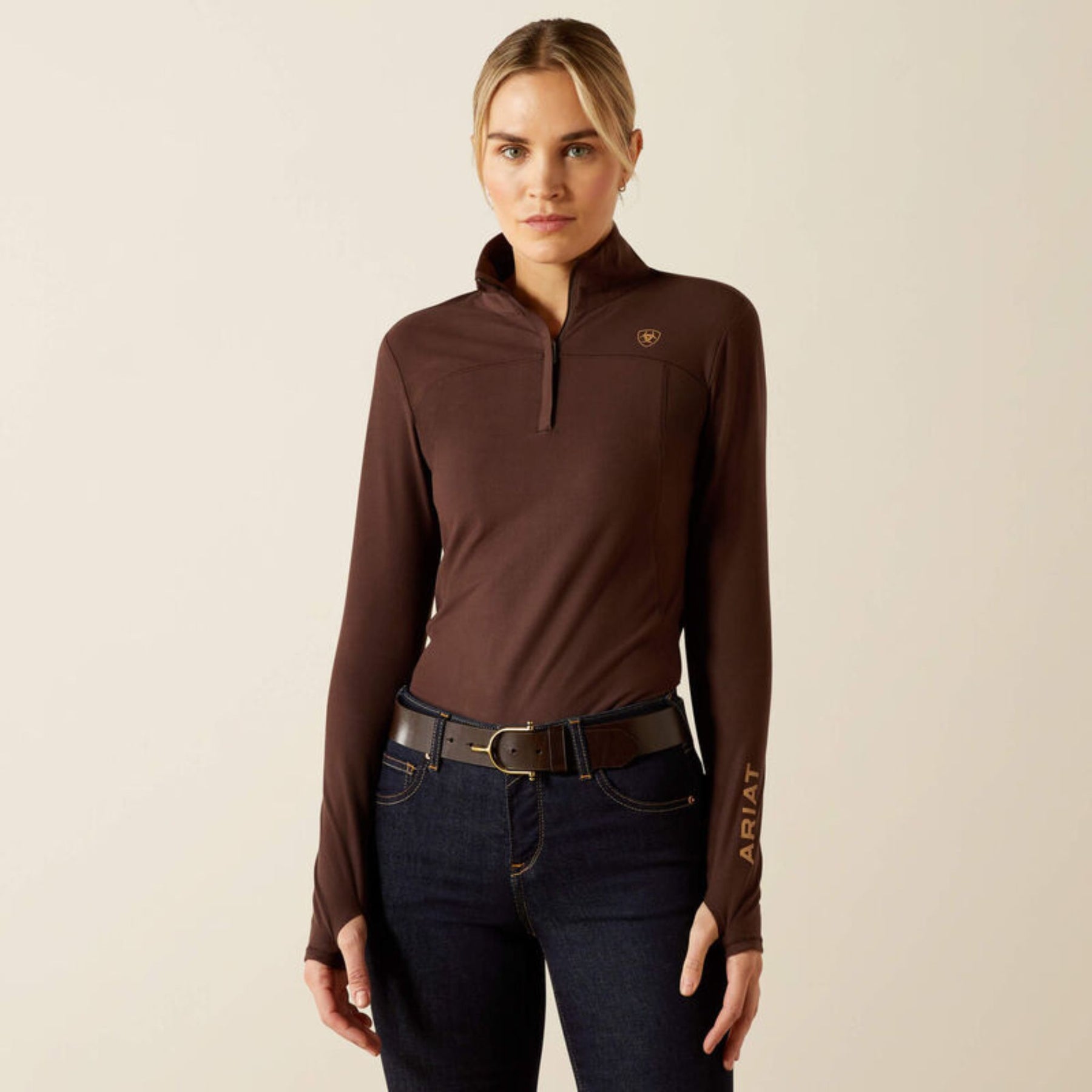 Ariat Women's Lowell 3.0 Quarter Zip Baselayer in Java