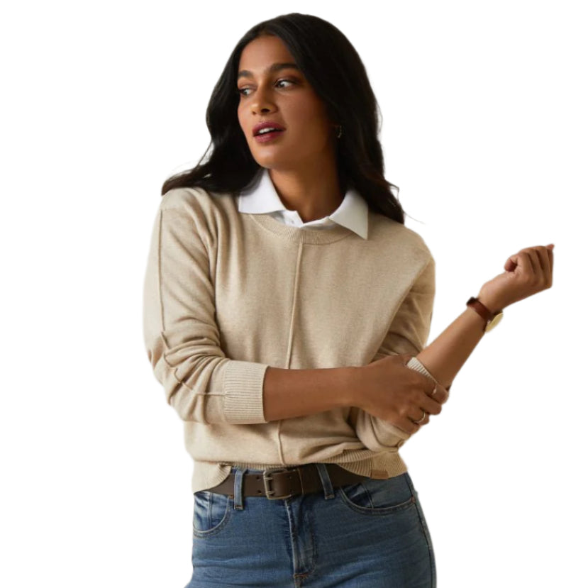 Ariat Women's Peninsula Jumper in Oatmeal