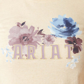 Ariat Women's Peonies T-Shirt in Oatmeal Heather