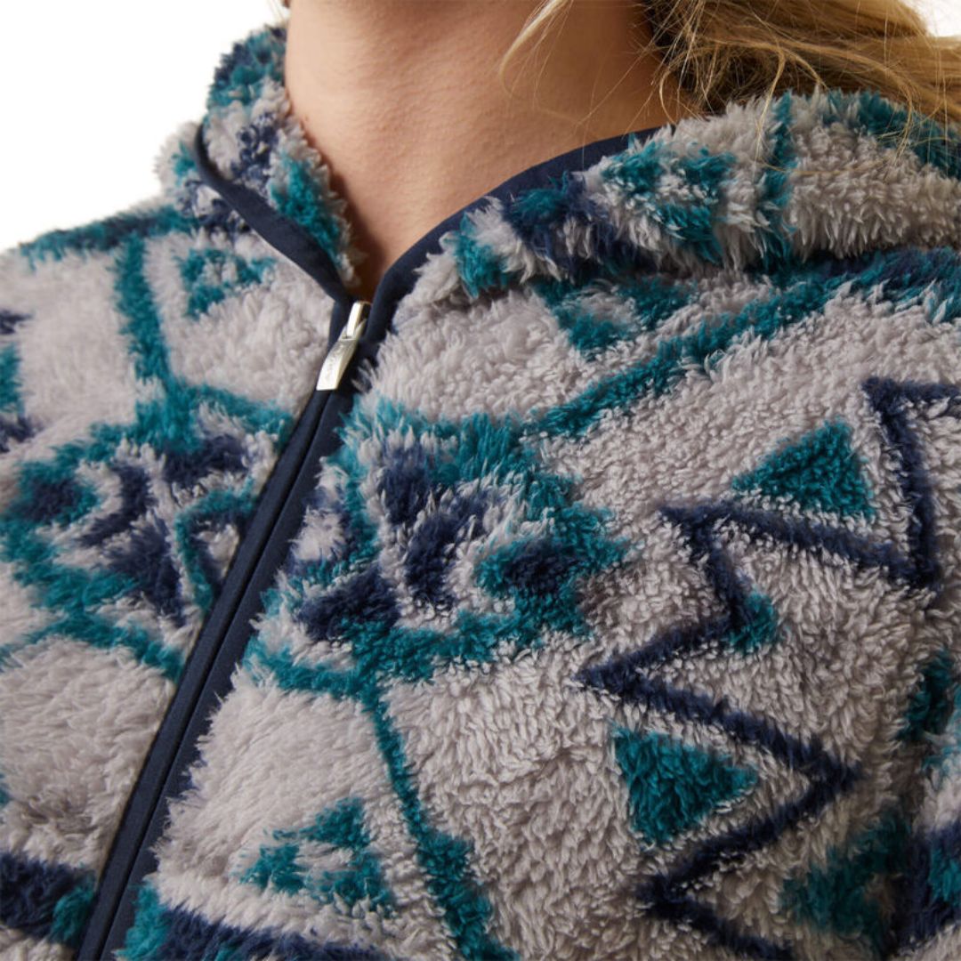 Ariat Women's Real Berber Pullover Jumper in Rocky Mountain Print