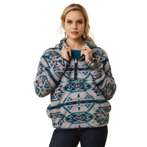 Ariat Women's Real Berber Pullover Jumper in Rocky Mountain Print
