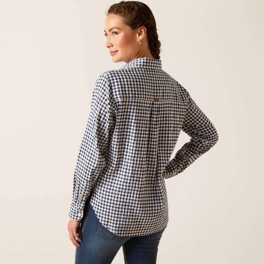Ariat Women's Tiburon Long Sleeve Shirt in Blue