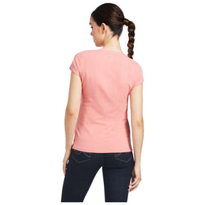 Ariat Women's Trot Line Short Sleeve T-Shirt in Peach Blossom