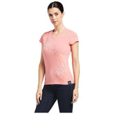 Ariat Women's Trot Line Short Sleeve T-Shirt in Peach Blossom