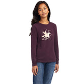 Ariat Youth Dream Long Sleeve T-Shirt in Mulberry