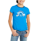 Ariat Youth Rainbow Wishes Tees Navy