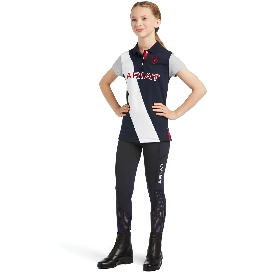 Ariat Youth Taryn Short Sleeve Polo Team Shirt
