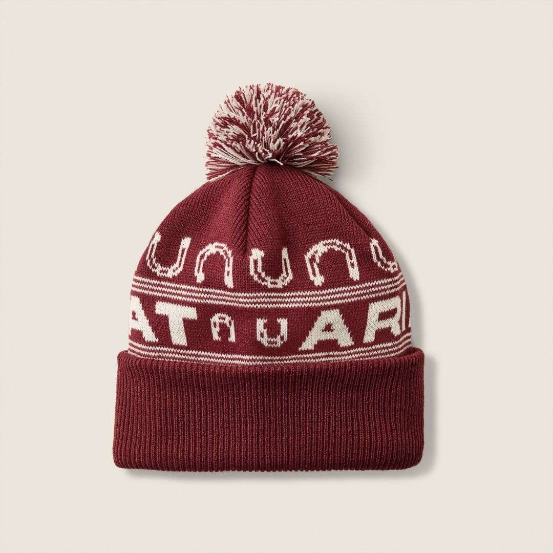 Ariat Apres Ski Beanie in Burgundy