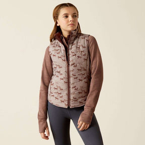 Ariat Kid's Bella Reverse Insulated Vest in Vanilla Ice
