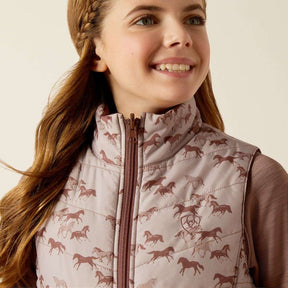 Ariat Kid's Bella Reverse Insulated Vest in Vanilla Ice