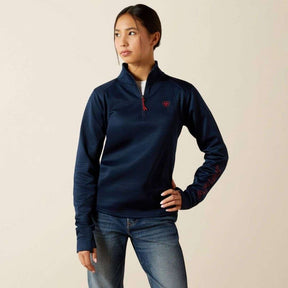 Ariat Kid's Team Equestrian 1/2 Zip Jumper in Navy