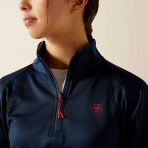 Ariat Kid's Team Equestrian 1/2 Zip Jumper in Navy