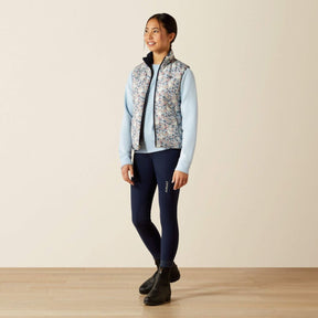 Ariat Kids Bella Reversible Insulated Bodywarmer in Posy Pony Print