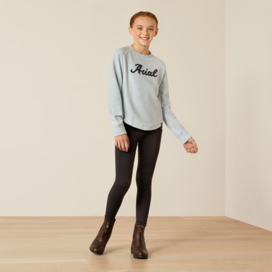 Ariat Kids Benicia Jumper in Cerulean Heather