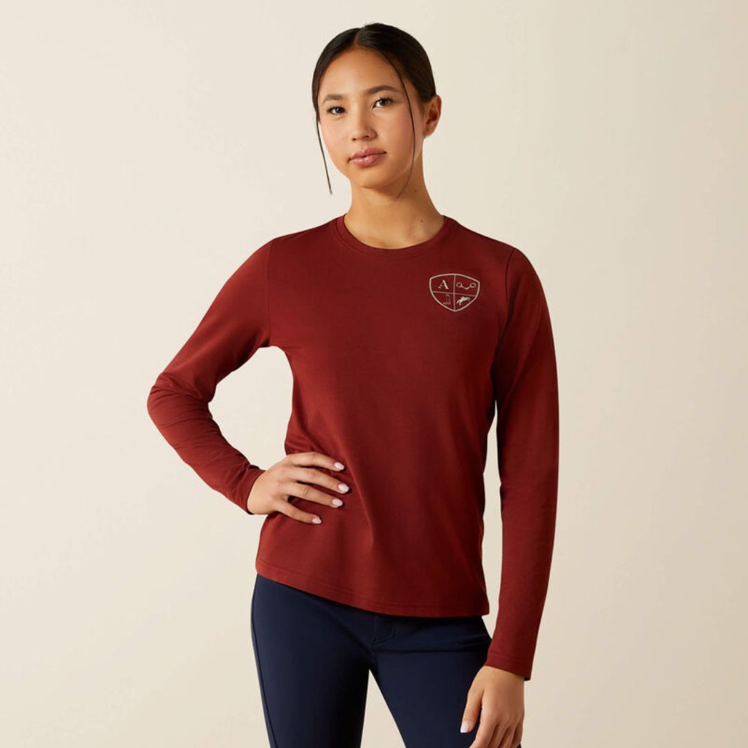 Ariat Kids Icons T-Shirt in Madder Brown