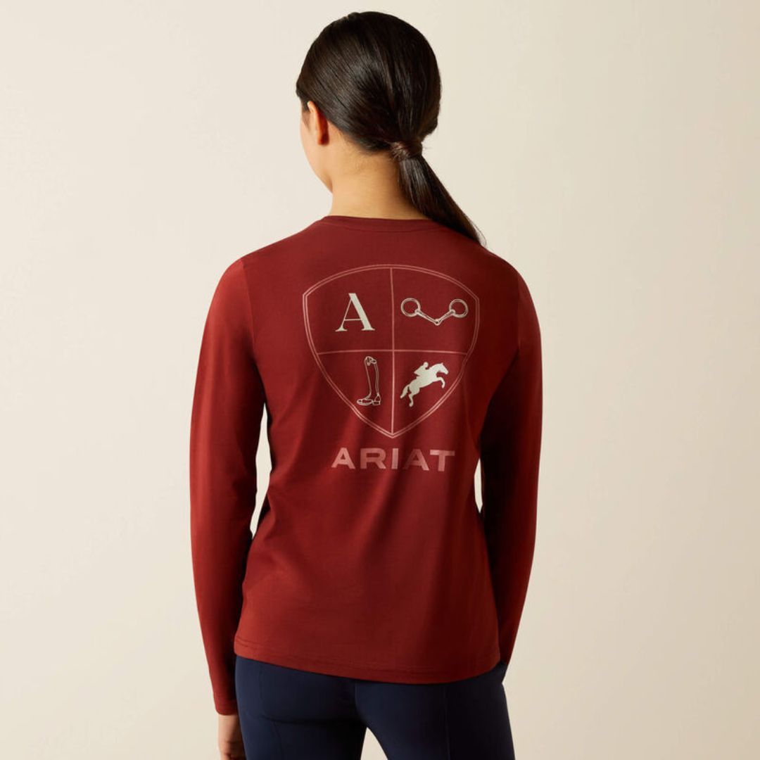 Ariat Kids Icons T-Shirt in Madder Brown