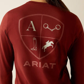 Ariat Kids Icons T-Shirt in Madder Brown